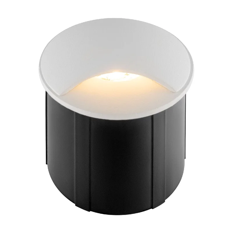 Modern track lighting with LED bulbsmetal wall lamps with a matte black finish for a sleek and modern lookBiscotti Recessed LED Wall Light - Black/White