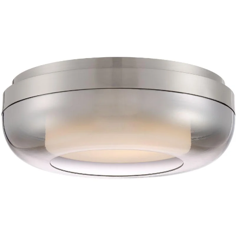 Industrial Area Lighting for Large Open SpacesFirst Encounter 15 in. LED Flush Mount Light Brushed Nickel Finish Industrial Area Lighting for Large Open SpacesFirst Encounter 15 in. LED Flush Mount Light Brushed Nickel Finish