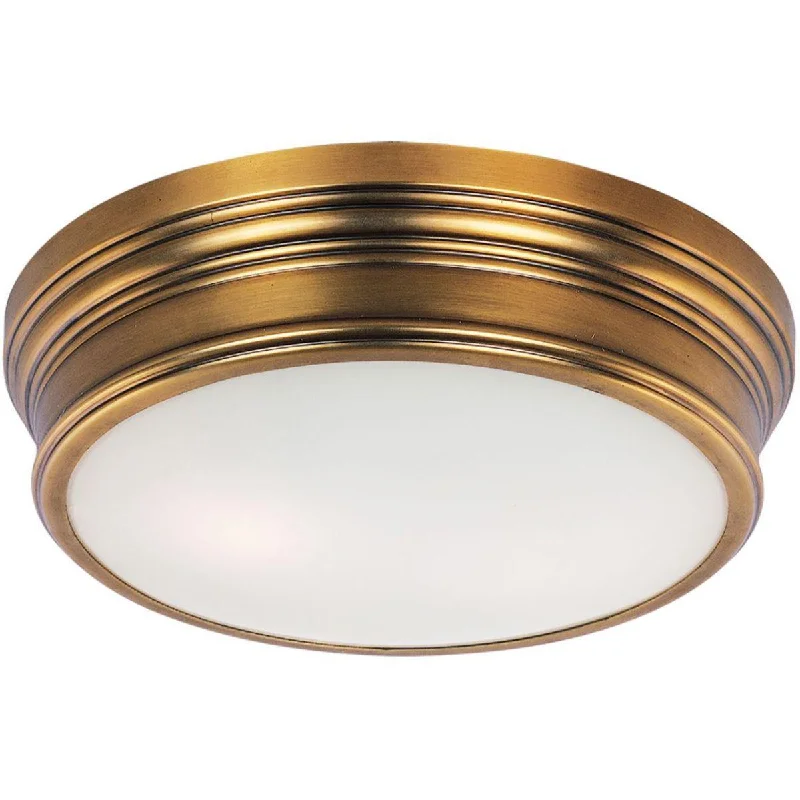 Industrial Task Lighting for Precision WorkstationsFairmont 13 in. Flush Mount Light Brass Finish Industrial Task Lighting for Precision WorkstationsFairmont 13 in. Flush Mount Light Brass Finish