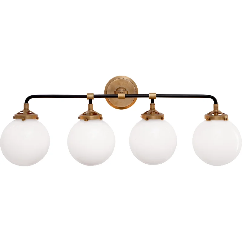 Track lighting with integrated LED driversBistro Four Light Bath Sconce