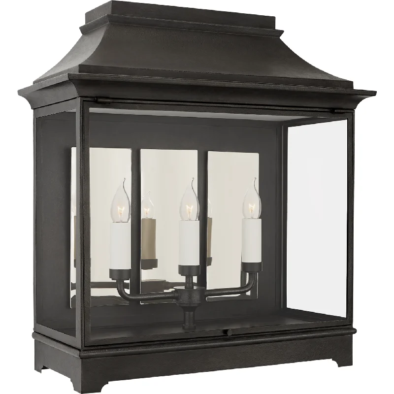 Waterproof track lighting for bathroomsRosedale Wide 3/4 Wall Lantern