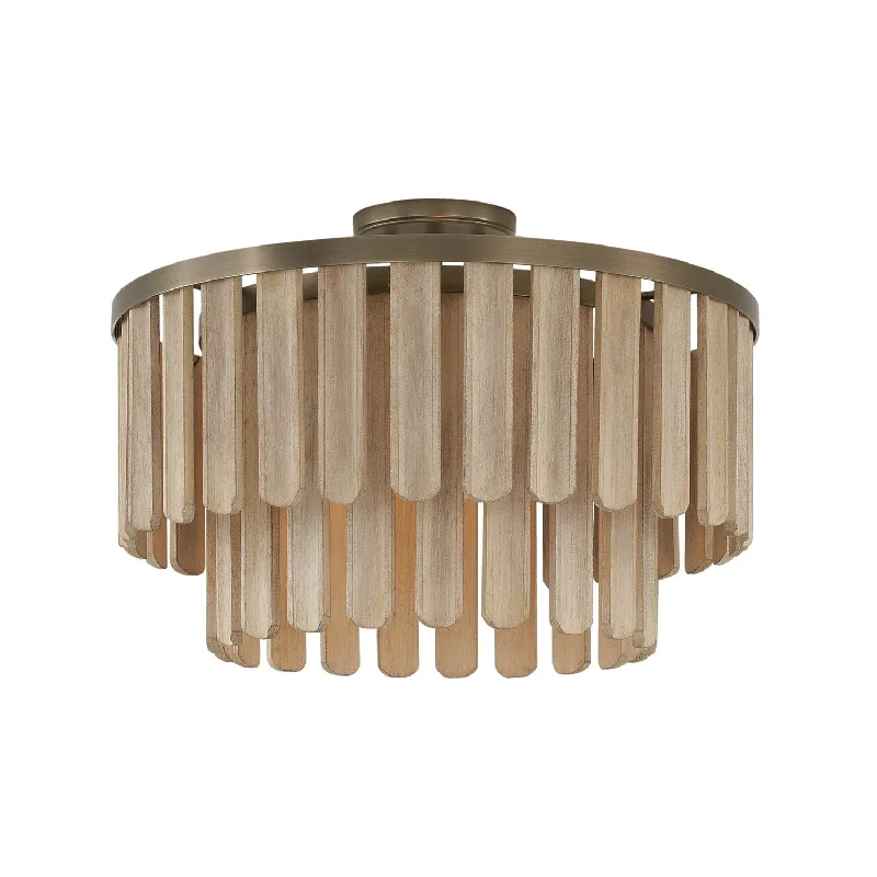 Track lighting with a brushed nickel finishJada Semi Flush Mount Light