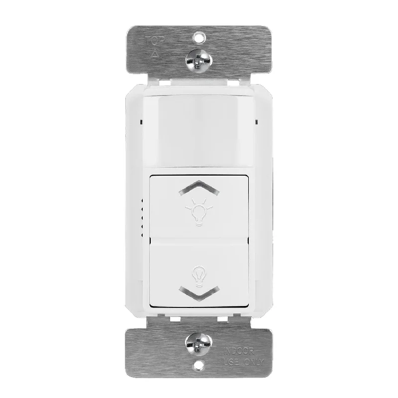 Shock - Resistant Industrial Lighting for Vibrating Machinery AreasPIR 180° Occupancy|Vacancy Motion Sensor LED Dimmer Switch, 150W, 120V, White Shock - Resistant Industrial Lighting for Vibrating Machinery AreasPIR 180° Occupancy|Vacancy Motion Sensor LED Dimmer Switch, 150W, 120V, White