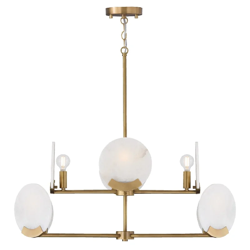 Track lighting for illuminating dining tablesOriya Two-Tier Chandelier