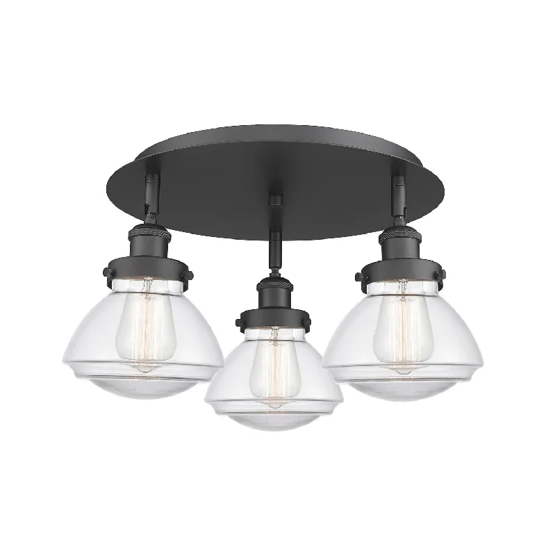 Industrial Lighting for Food Processing FactoriesDowntown Urban Three Light Flush Mount Industrial Lighting for Food Processing FactoriesDowntown Urban Three Light Flush Mount