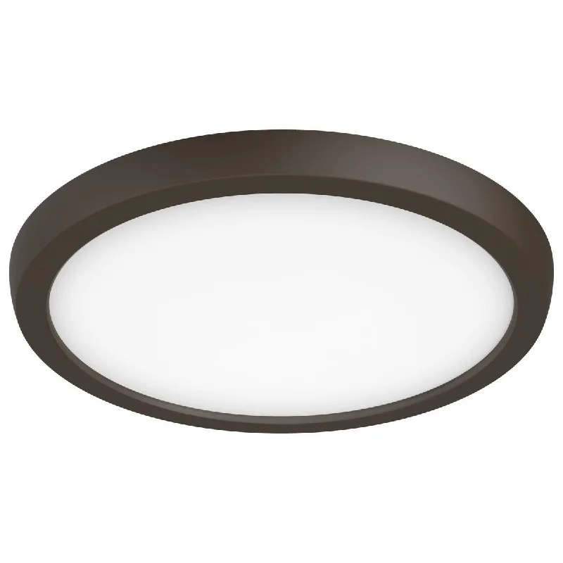 Adjustable Industrial Lighting for Flexible IlluminationBlink 9 in. LED Round Disk Light 13W Selectable CCT Bronze Finish
