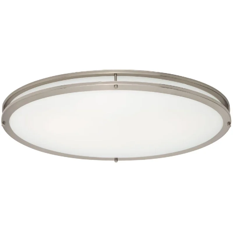 Durable Industrial Lighting for Harsh EnvironmentsLinear LED 32 in. LED Flush Mount Light Nickel Finish Durable Industrial Lighting for Harsh EnvironmentsLinear LED 32 in. LED Flush Mount Light Nickel Finish