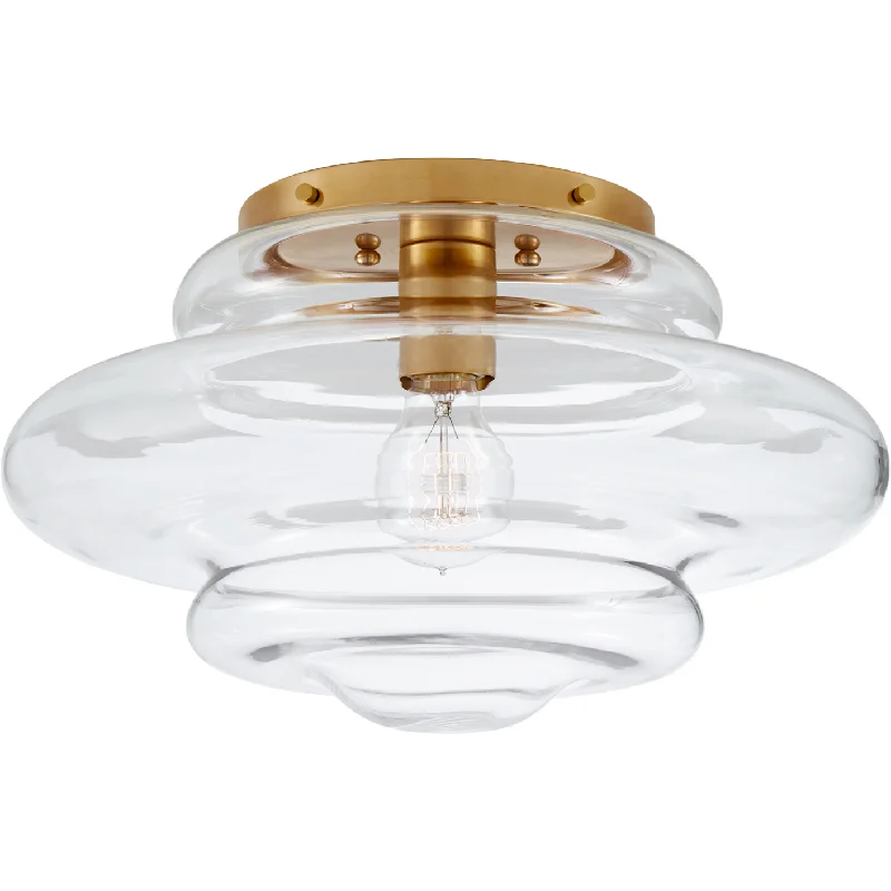 Track lighting with a decorative track designTableau Medium Flush Mount