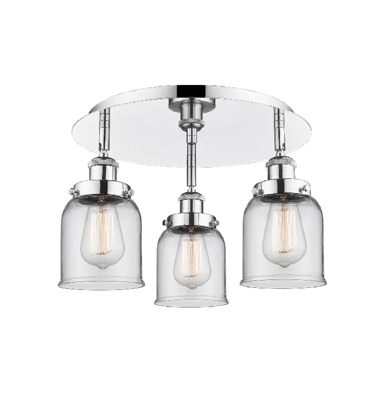 Industrial Lighting for Chemical PlantsDowntown Urban Three Light Flush Mount