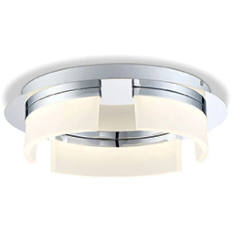 Industrial Lighting for Printing Press FacilitiesBria 3 Lights 15 in. LED Flush Mount Light Chrome Finish Industrial Lighting for Printing Press FacilitiesBria 3 Lights 15 in. LED Flush Mount Light Chrome Finish