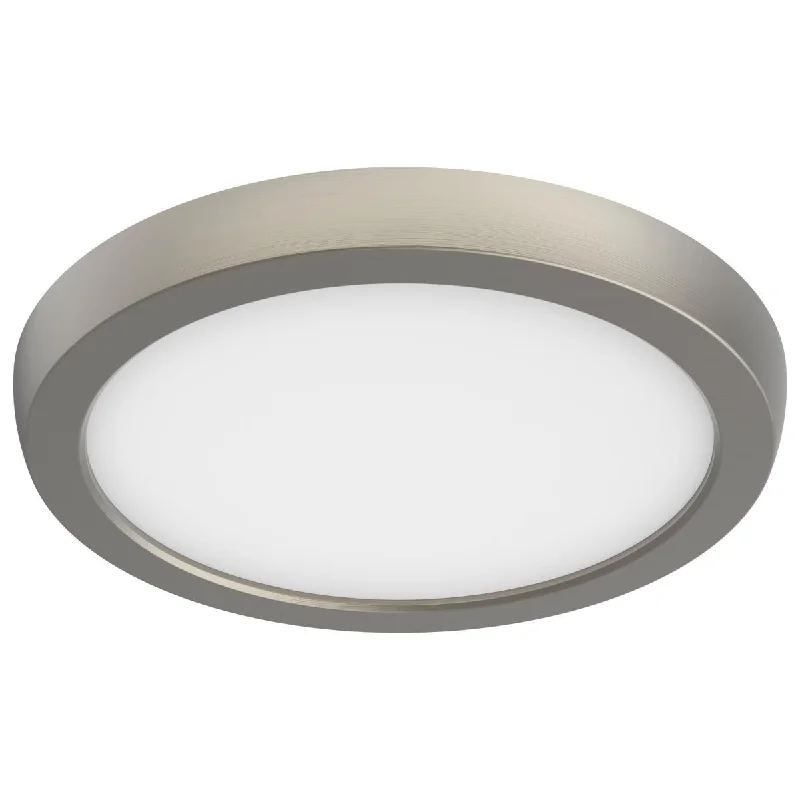 Industrial Pendant Lighting for Machine ShopsBlink 7 in. LED Round Disk Light 11W Selectable CCT Brushed Nickel Finish Industrial Pendant Lighting for Machine ShopsBlink 7 in. LED Round Disk Light 11W Selectable CCT Brushed Nickel Finish