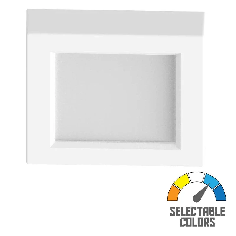 Dimmable Industrial Lighting for Ambiance ControlSUMOFA 5 In. LED Surface Mount Light 120V Selectable CCT White Finish Dimmable Industrial Lighting for Ambiance ControlSUMOFA 5 In. LED Surface Mount Light 120V Selectable CCT White Finish