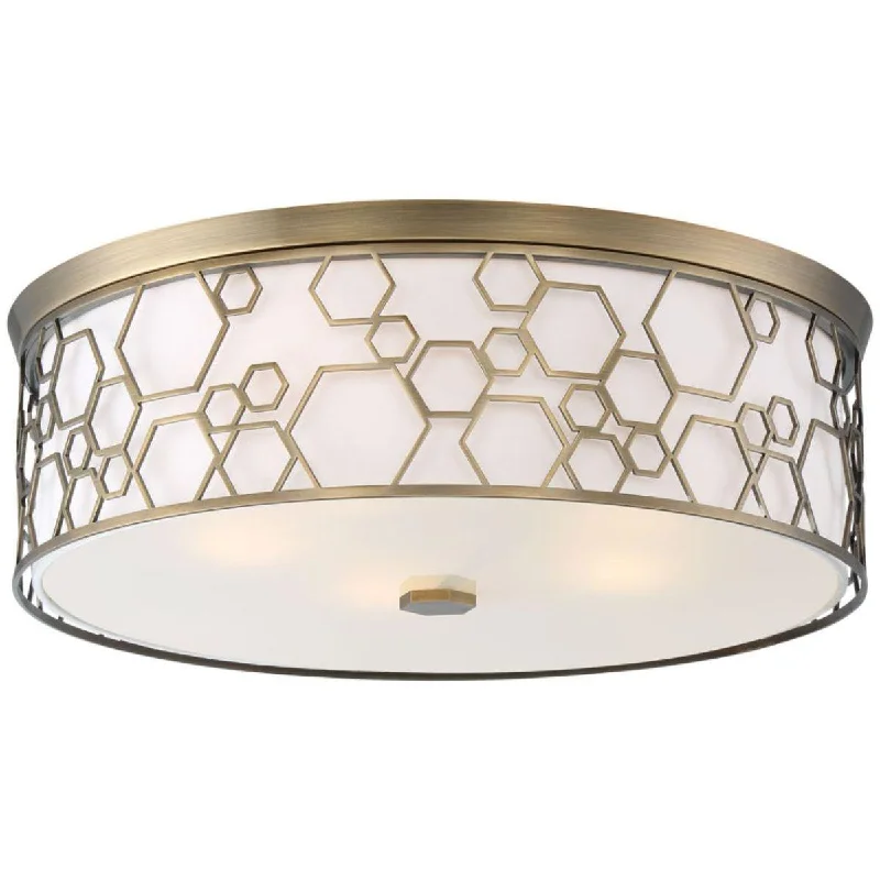 Industrial Area Lighting for Large Open Spaces20 in. LED Flush Mount Light Chrome finish Industrial Area Lighting for Large Open Spaces20 in. LED Flush Mount Light Chrome finish