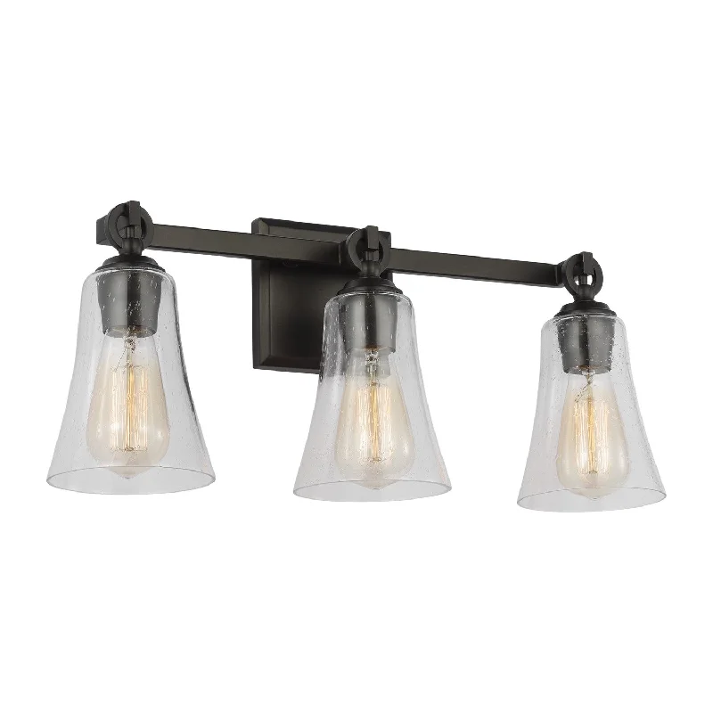 Industrial Lighting for Woodworking FactoriesMonterro Three Light Vanity