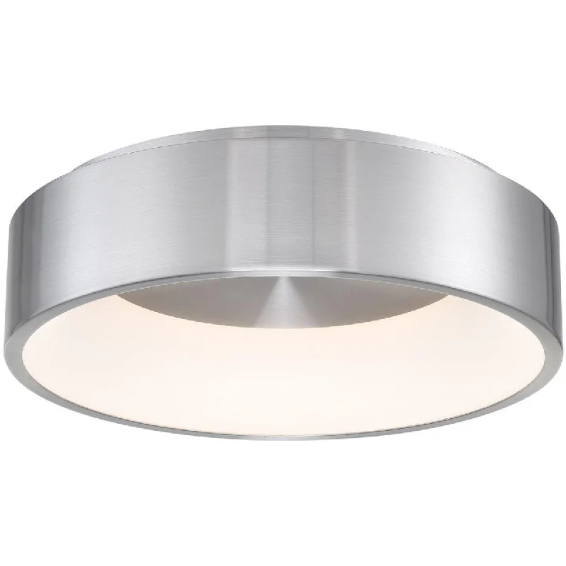 Industrial Lighting for Chemical PlantsCorso 18 in. LED Flush Mount Light Aluminum Finish Industrial Lighting for Chemical PlantsCorso 18 in. LED Flush Mount Light Aluminum Finish