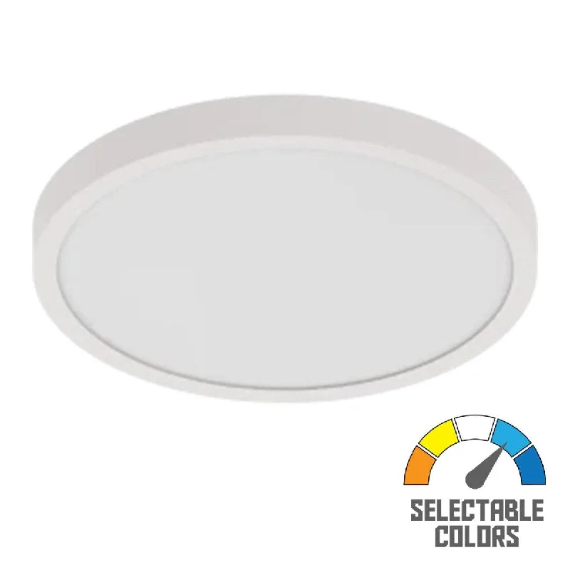 Color - Tunable Industrial Lighting for Special ApplicationsSUMO XL 15 In. LED Surface Mount Light 120-277V Selectable CCT White Finish Color - Tunable Industrial Lighting for Special ApplicationsSUMO XL 15 In. LED Surface Mount Light 120-277V Selectable CCT White Finish