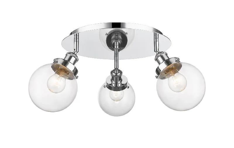 Corrosion - Resistant Industrial Lighting for Coastal FactoriesDowntown Urban Three Light Flush Mount Corrosion - Resistant Industrial Lighting for Coastal FactoriesDowntown Urban Three Light Flush Mount
