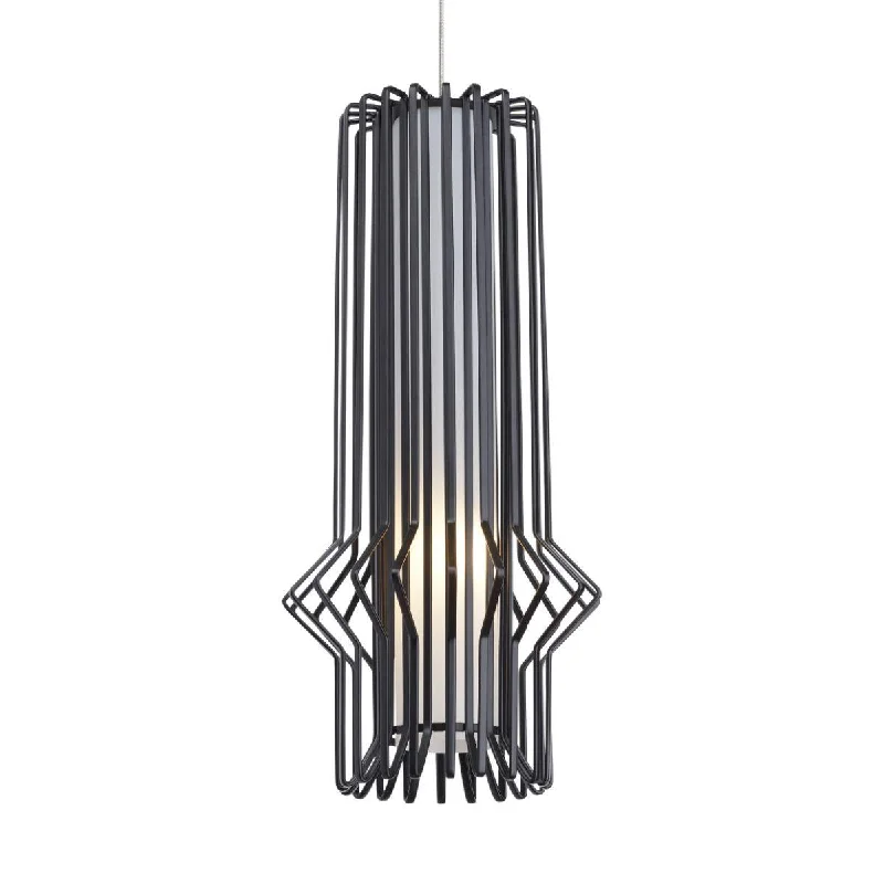 Industrial Lighting for Chemical PlantsMini Syrma 6 in. Pendant Light Freejack Black Finish Industrial Lighting for Chemical PlantsMini Syrma 6 in. Pendant Light Freejack Black Finish