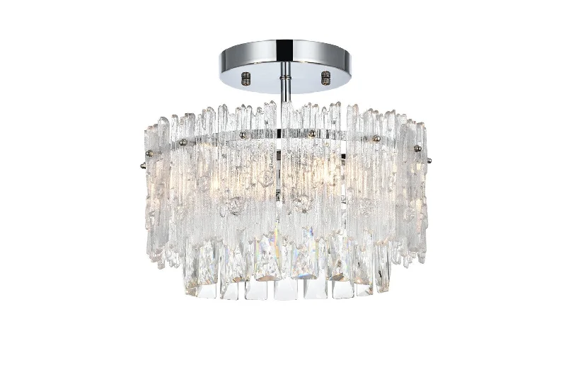 Low - Bay Industrial Lighting Fixtures for Small FactoriesEmilia Three Light Flush Mount Low - Bay Industrial Lighting Fixtures for Small FactoriesEmilia Three Light Flush Mount