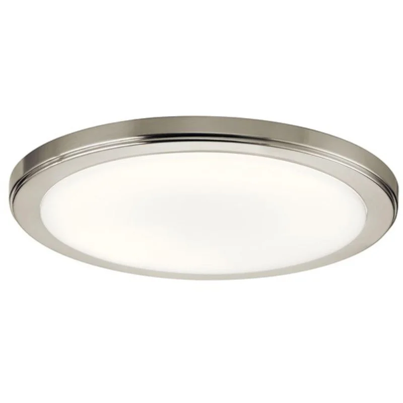 Industrial Task Lighting for Precision WorkstationsZeo 13 in. LED Round Disk Light 1500 Lumens 4000K Brushed Nickel Industrial Task Lighting for Precision WorkstationsZeo 13 in. LED Round Disk Light 1500 Lumens 4000K Brushed Nickel