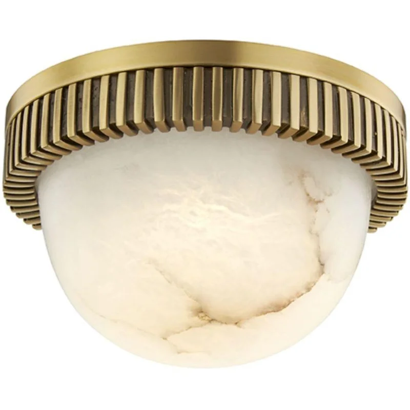 Industrial Lighting for Electronics ManufacturingAinsley 5 in. LED Flush Mount Light Brass Finish
