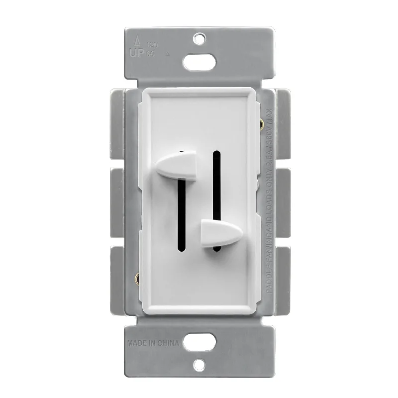 Dimmable Industrial Lighting for Ambiance ControlDual LED Dimmer Switch Slider, 300-Watts LED/CFL, Single Pole, White Dimmable Industrial Lighting for Ambiance ControlDual LED Dimmer Switch Slider, 300-Watts LED/CFL, Single Pole, White