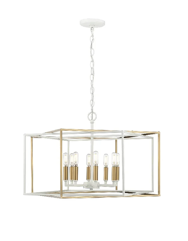 Dust - Resistant Industrial Lighting for Dirty WorkspacesLowe Eight Light Pendant