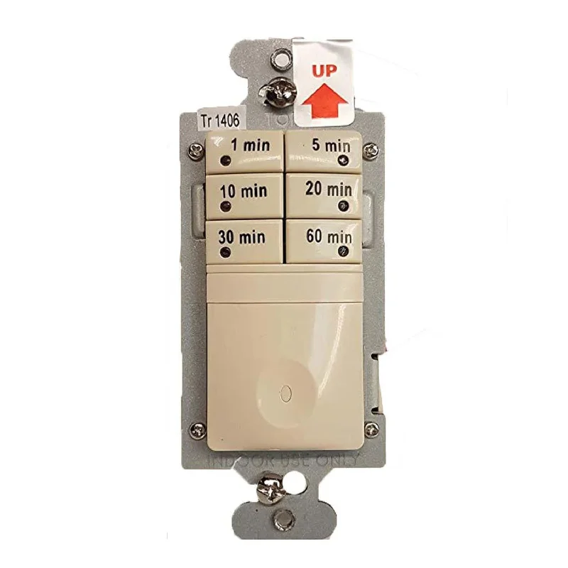 Energy - Efficient Industrial Lighting for Cost - SavingsWattstopper Preset Countdown Time Switch, 7-Button, 600W, Light Almond