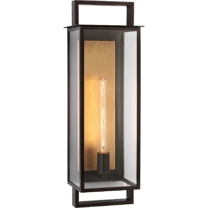 Contemporary track lighting in black finishHalle Large Narrow Wall Lantern