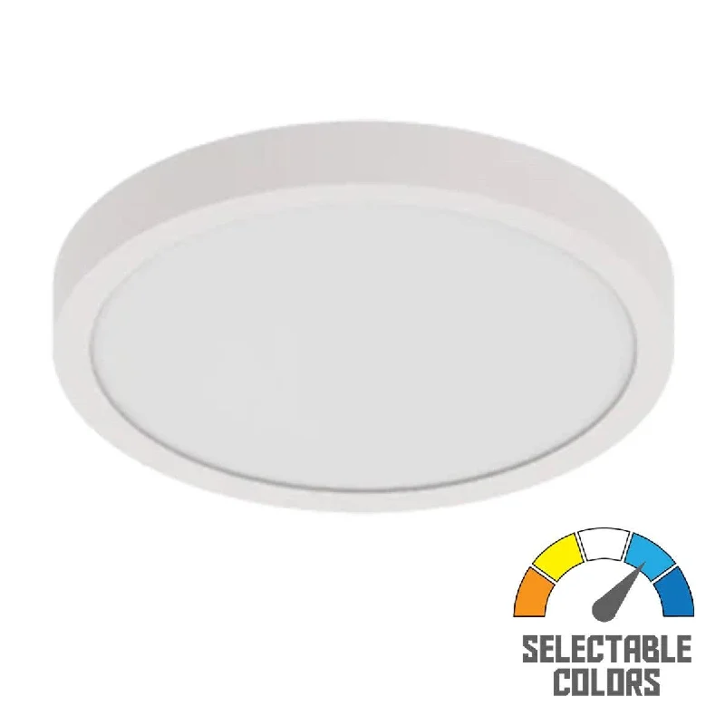 High - Bay LED Industrial Lighting for WarehousesSUMO XL 12 In. LED Surface Mount Light 120-277V Selectable CCT White Finish High - Bay LED Industrial Lighting for WarehousesSUMO XL 12 In. LED Surface Mount Light 120-277V Selectable CCT White Finish