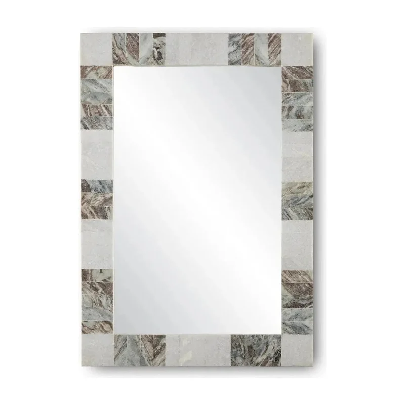 Wireless track lighting for easy installationElena Rectangular Mirror