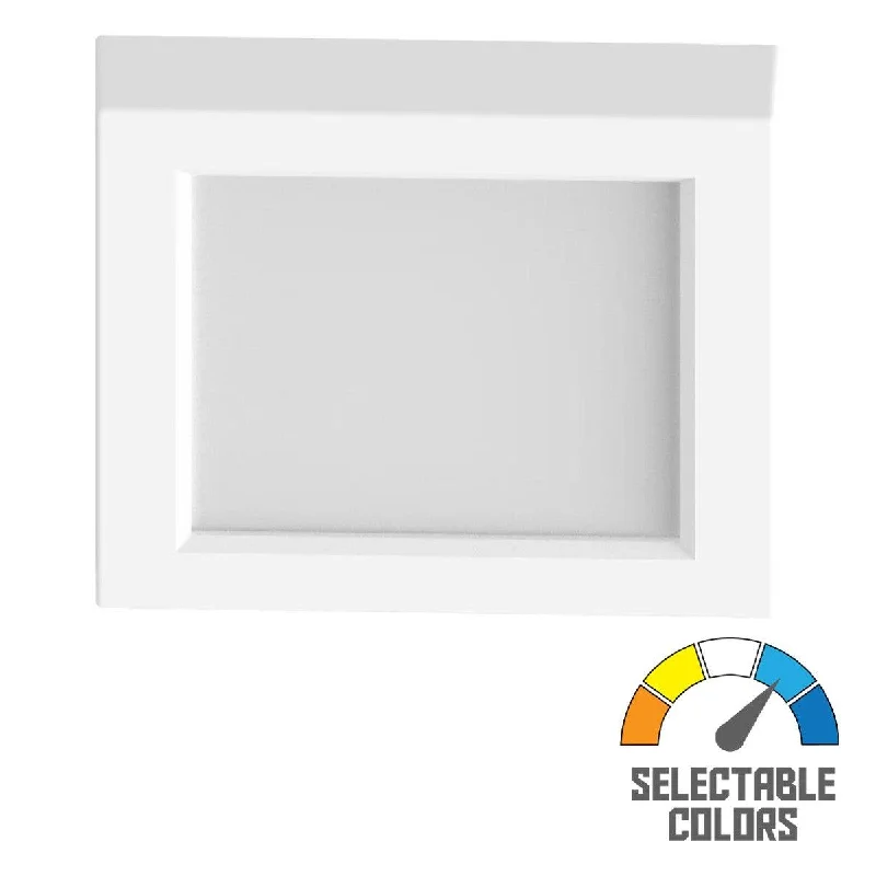 Industrial Lighting for Printing Press FacilitiesSUMOFA 7 In. LED Surface Mount Light 120V Selectable CCT White Finish Industrial Lighting for Printing Press FacilitiesSUMOFA 7 In. LED Surface Mount Light 120V Selectable CCT White Finish