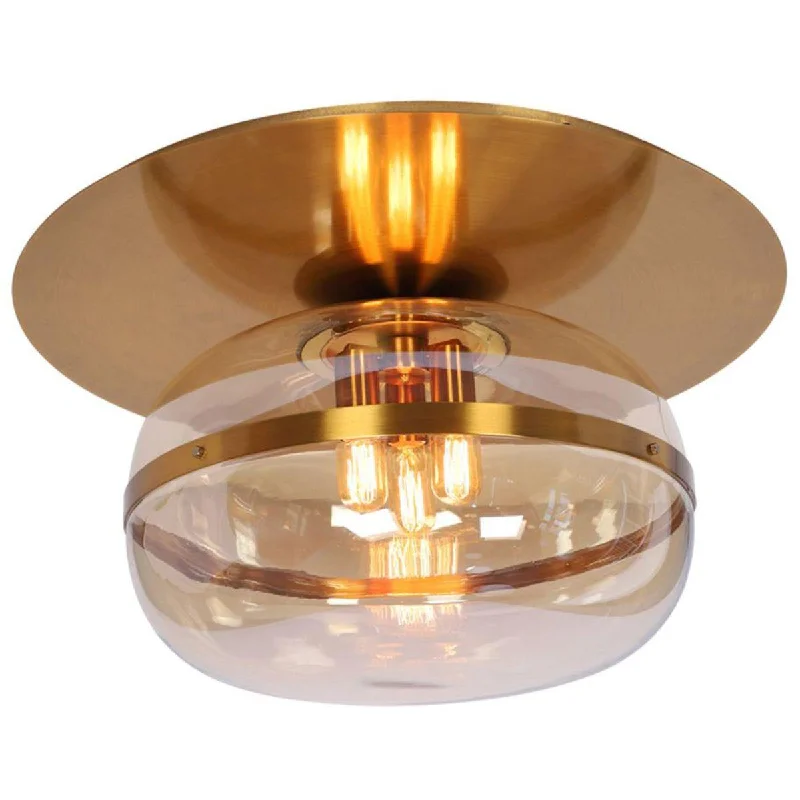 Industrial Emergency Lighting for Safety in FactoriesNottingham 20 in 3 Lights Flush Mount Light Brass Finish Industrial Emergency Lighting for Safety in FactoriesNottingham 20 in 3 Lights Flush Mount Light Brass Finish