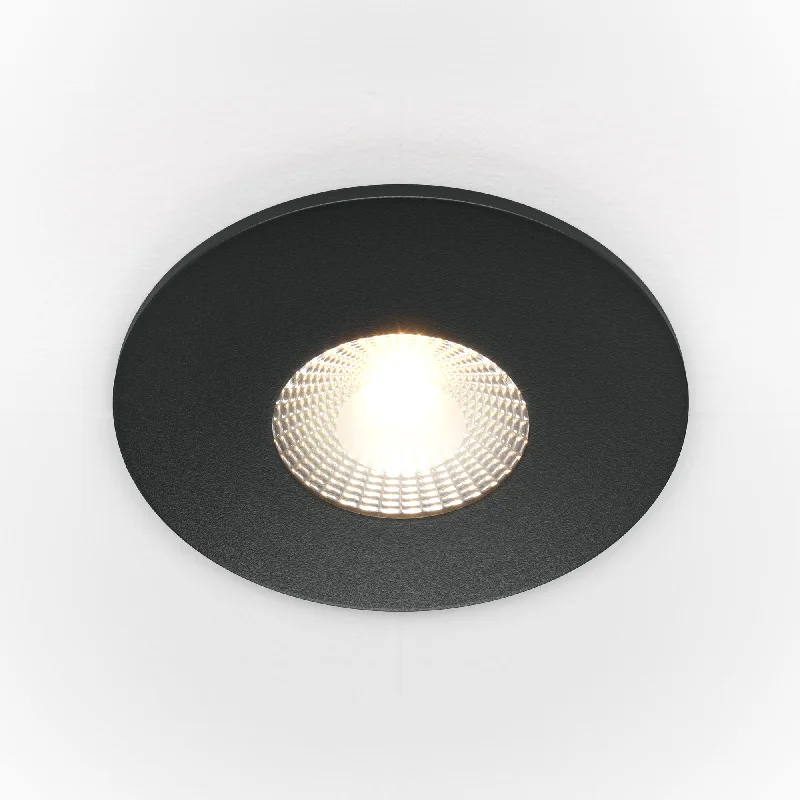 Waterproof track lighting for bathroomsZen LED Flush Light - Black/White Finish