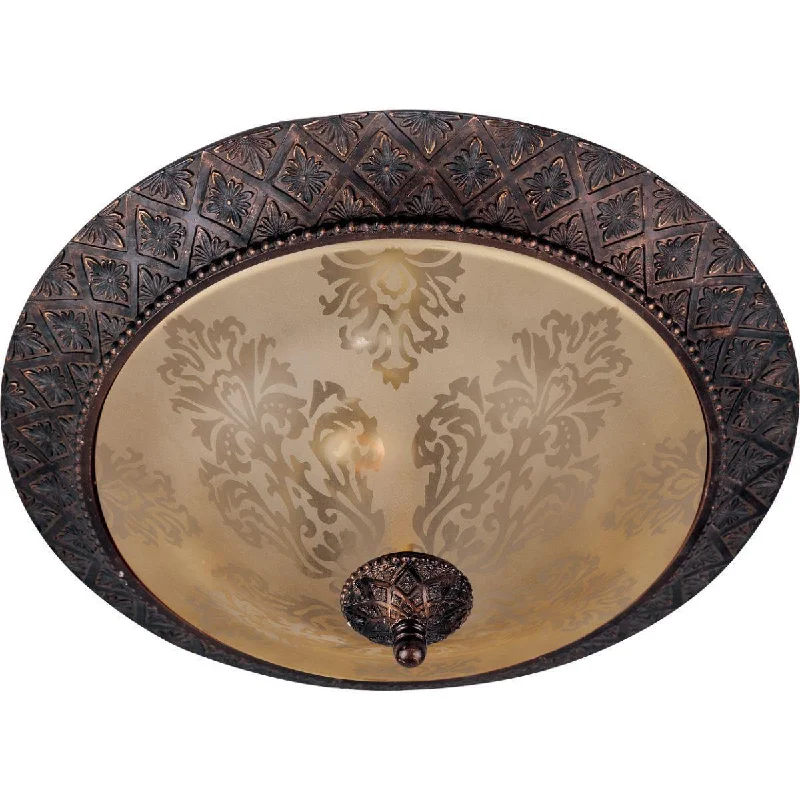 Industrial Ceiling - Mounted Lighting for Assembly PlantsSymphony 19 in. Ceiling Flush Mount Light Bronze Finish Industrial Ceiling - Mounted Lighting for Assembly PlantsSymphony 19 in. Ceiling Flush Mount Light Bronze Finish