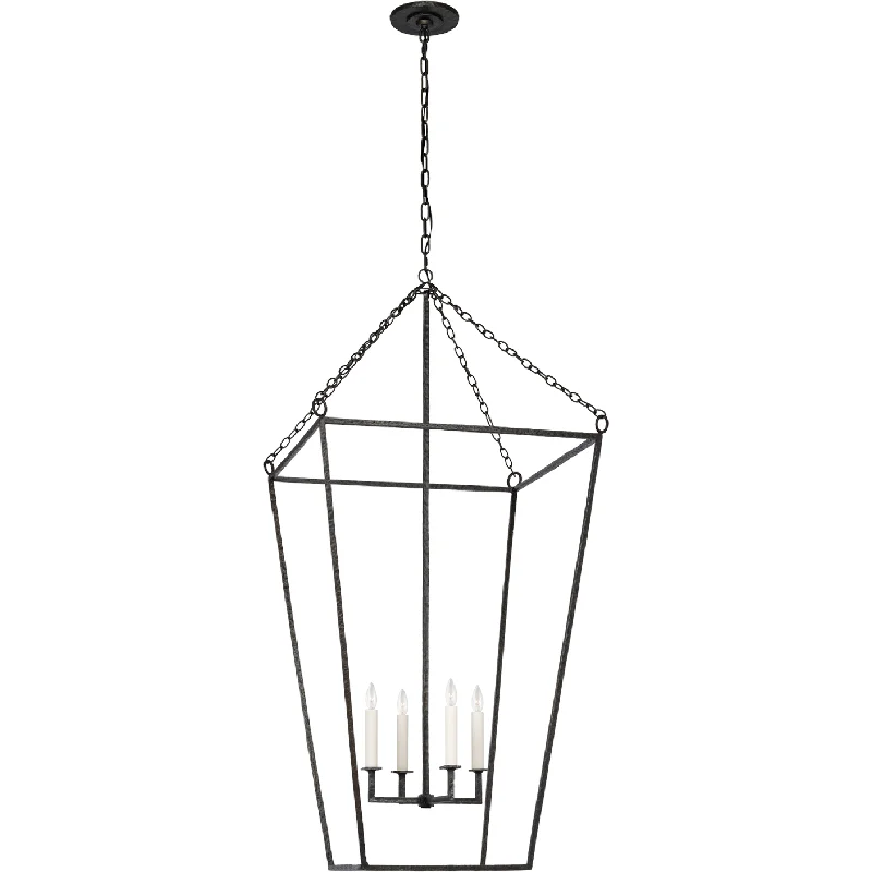 Track lighting for updating office lobbiesMalloy 23" Open Frame Forged Lantern
