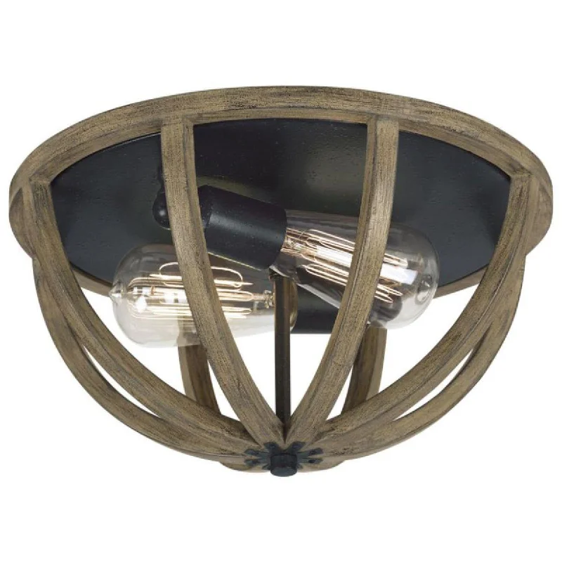 Adjustable Industrial Lighting for Flexible IlluminationAllier 13 in. Flush Mount Light Brown Finish Adjustable Industrial Lighting for Flexible IlluminationAllier 13 in. Flush Mount Light Brown Finish