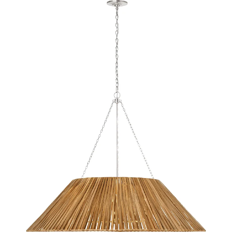 Modern track lighting with LED bulbsCorinne 44" Wrapped Hanging Shade