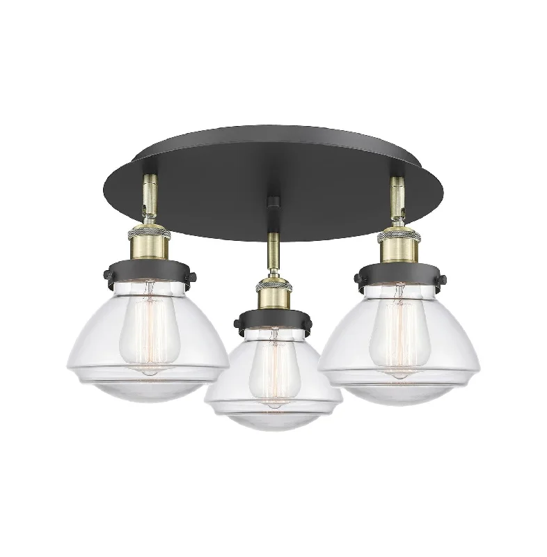 Color - Tunable Industrial Lighting for Special ApplicationsDowntown Urban Three Light Flush Mount Color - Tunable Industrial Lighting for Special ApplicationsDowntown Urban Three Light Flush Mount