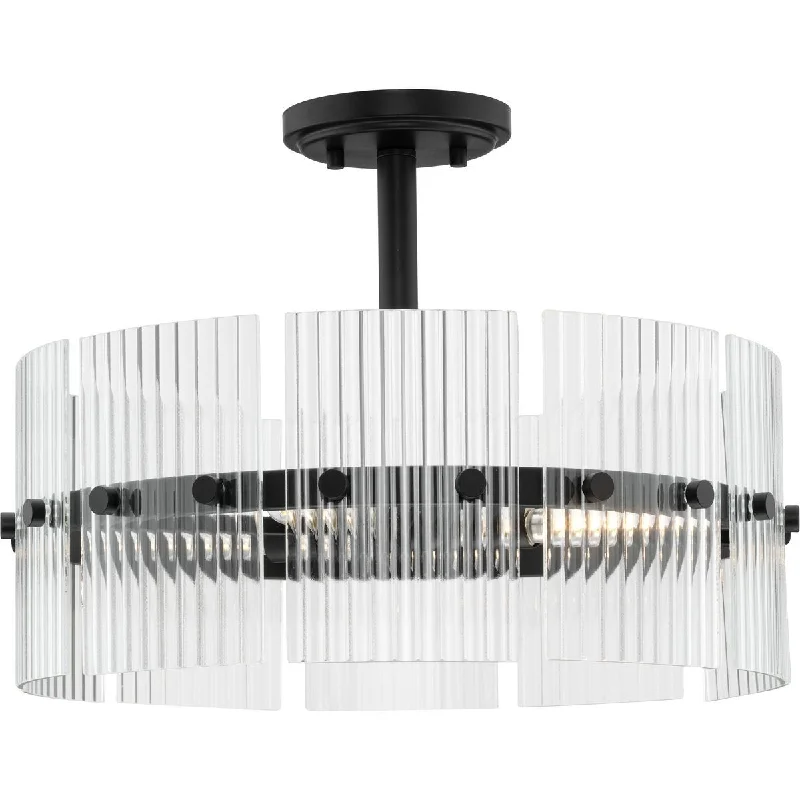 Industrial Area Lighting for Large Open SpacesSeville Four Light Pendant