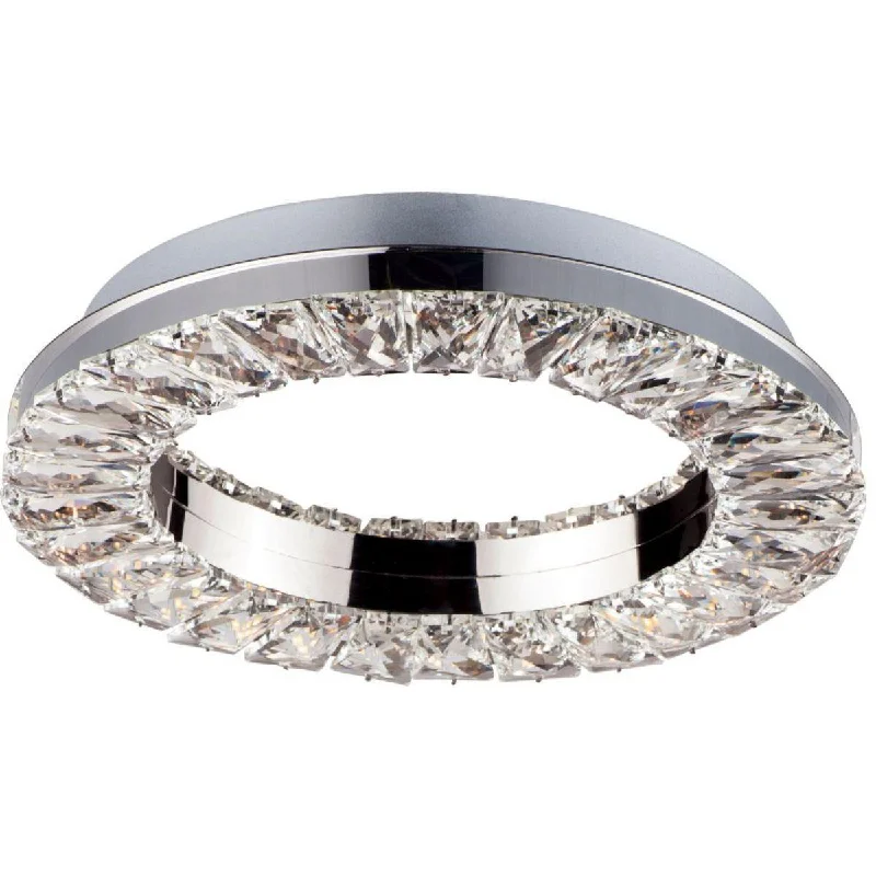 Adjustable Industrial Lighting for Flexible IlluminationCharm 12 in. LED Flush Mount Light Chrome Finish Adjustable Industrial Lighting for Flexible IlluminationCharm 12 in. LED Flush Mount Light Chrome Finish
