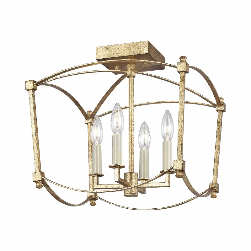 Track lighting for task lighting in workshopsThayer Semi-Flush Mount Ceiling Light