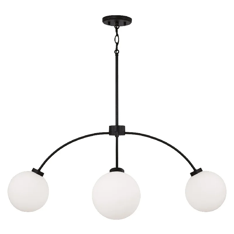 Track lighting for creating a moody atmosphereAmos Chandelier