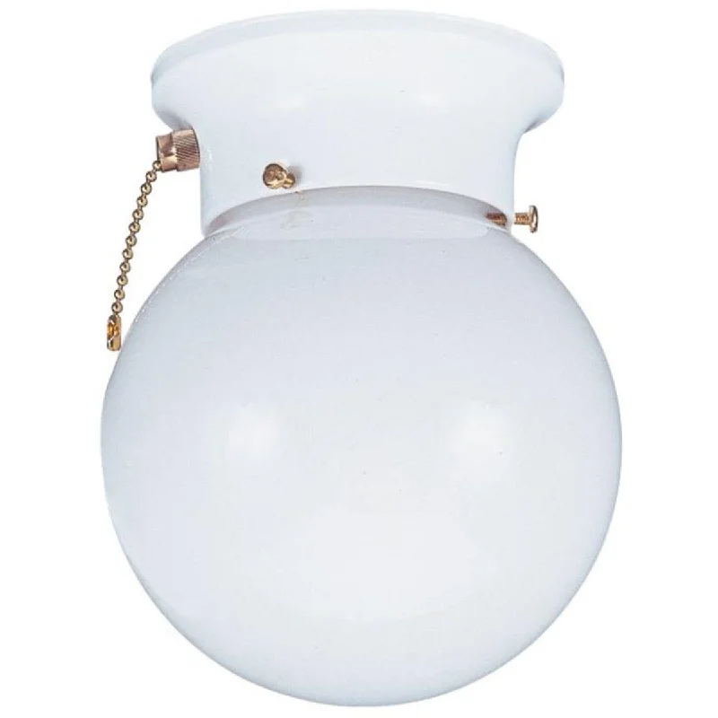 Industrial Wall - Mounted Lighting for Workshop WallsTomkin 8 in Flush Mount Light White finish Industrial Wall - Mounted Lighting for Workshop WallsTomkin 8 in Flush Mount Light White finish