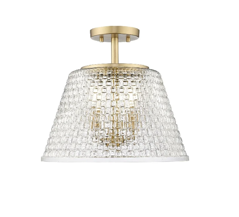 Low - Bay Industrial Lighting Fixtures for Small FactoriesSaben Three Light Semi-Flush Mount Low - Bay Industrial Lighting Fixtures for Small FactoriesSaben Three Light Semi-Flush Mount