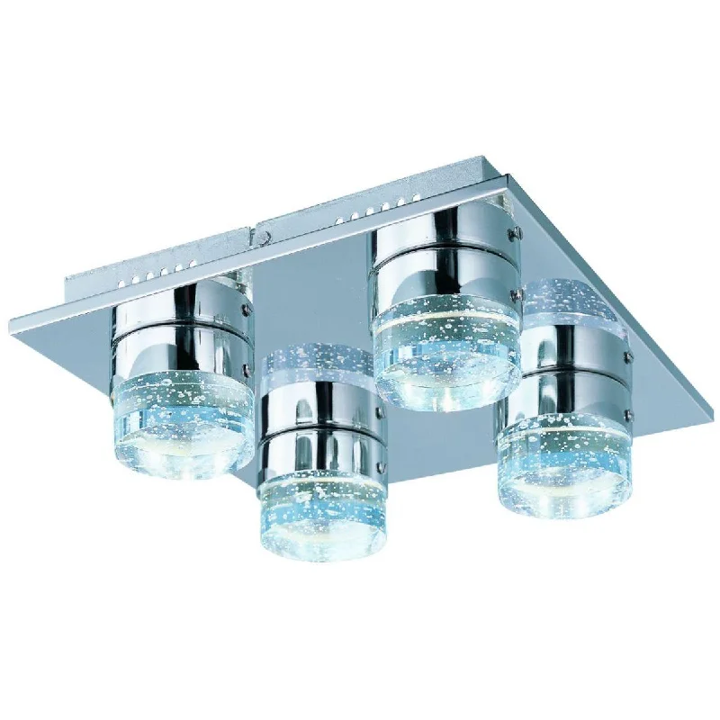 Industrial Task Lighting for Precision WorkstationsFizz IV 13 in. LED Flush Mount Light Chrome Finish Industrial Task Lighting for Precision WorkstationsFizz IV 13 in. LED Flush Mount Light Chrome Finish