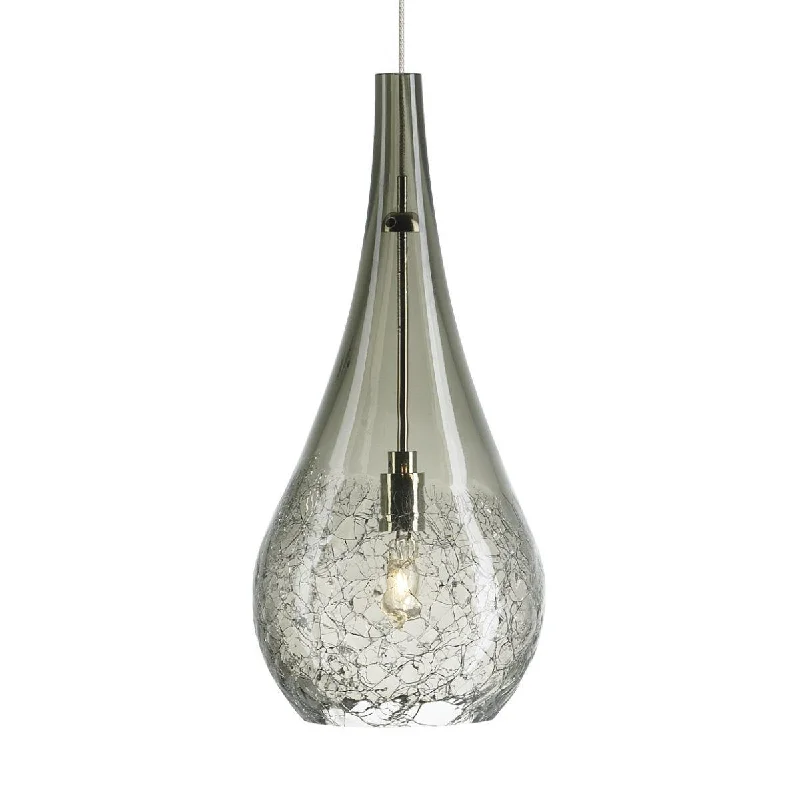 Shock - Resistant Industrial Lighting for Vibrating Machinery AreasSeguro 5 in. Pendant Light MP Smoke Glass Nickel Finish Shock - Resistant Industrial Lighting for Vibrating Machinery AreasSeguro 5 in. Pendant Light MP Smoke Glass Nickel Finish