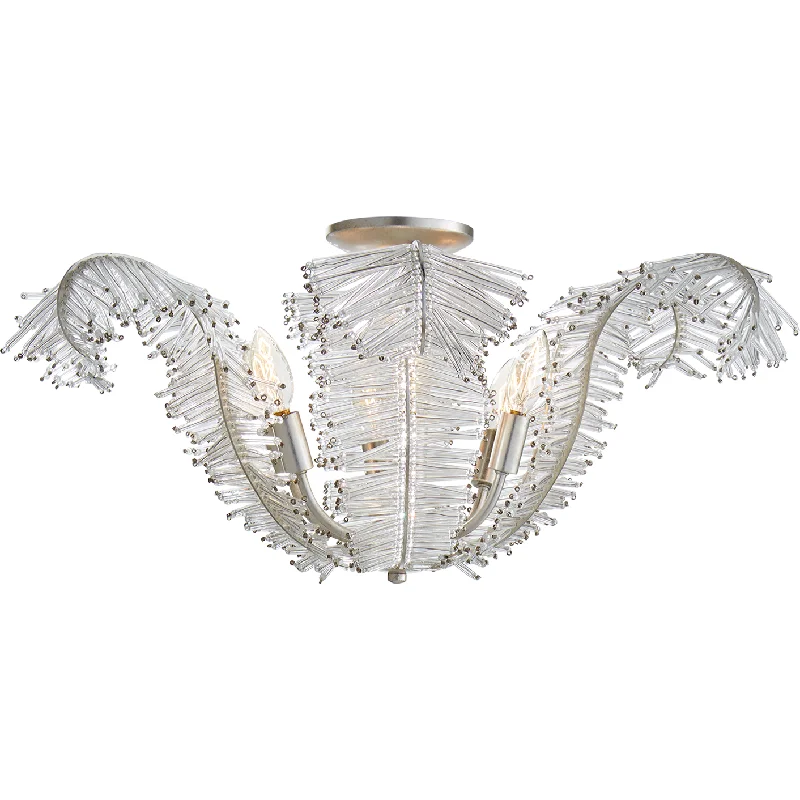 Track lighting for creating a moody atmosphereCalais Large Semi Flush Mount