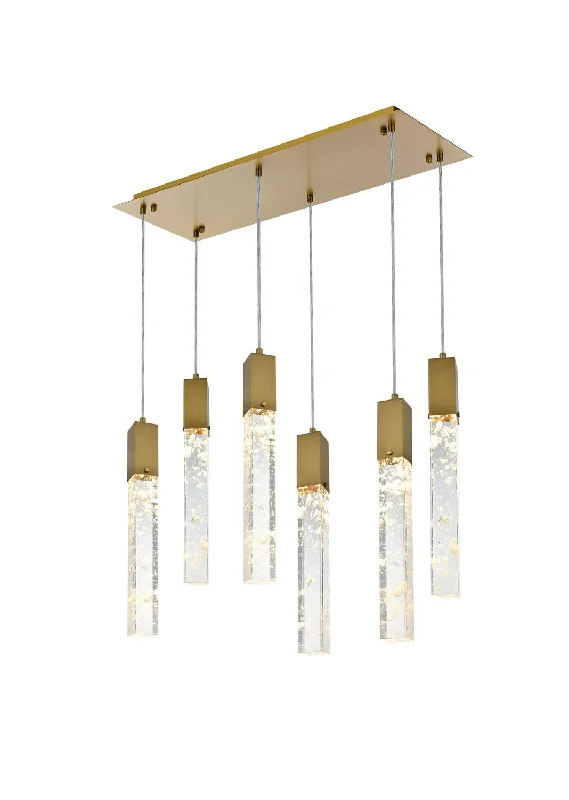 Waterproof Industrial Lighting for Wet AreasAurora Six Light Pendant