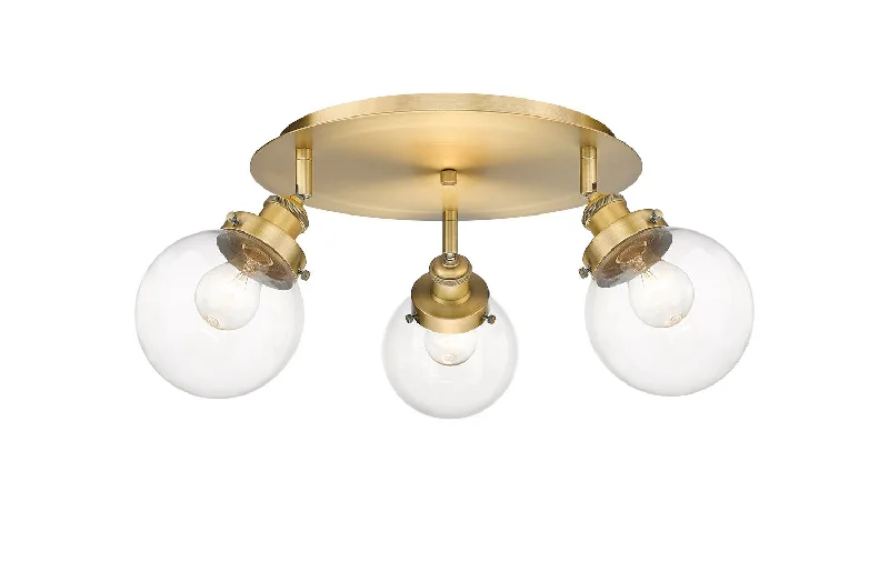 Industrial Emergency Lighting for Safety in FactoriesDowntown Urban Three Light Flush Mount Industrial Emergency Lighting for Safety in FactoriesDowntown Urban Three Light Flush Mount